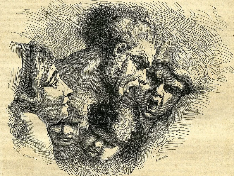 1821-Etienne-Gabriel Bocourt - Uno studio sui volti